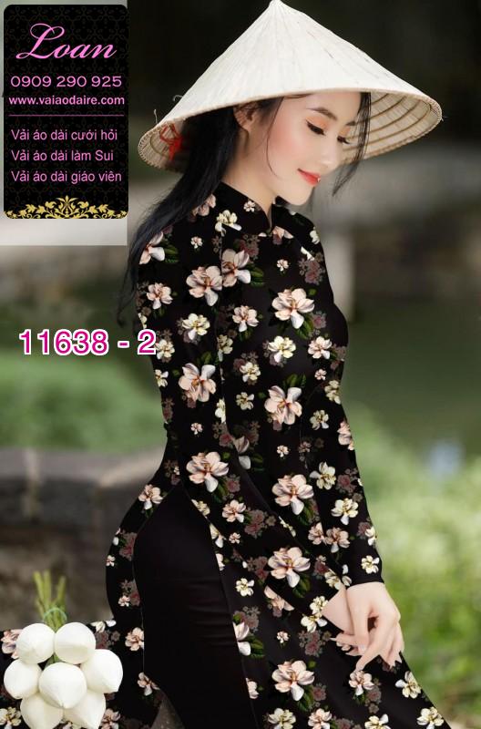Vải áo dài hoa nhí Vải áo dài hoa nhí