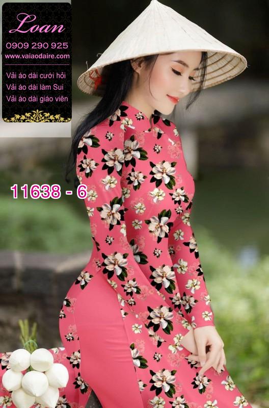 Vải áo dài hoa nhí Vải áo dài hoa nhí