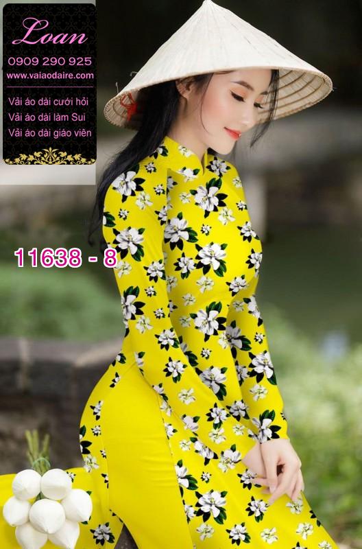 Vải áo dài hoa nhí Vải áo dài hoa nhí