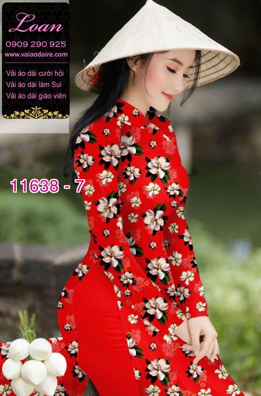 Vải áo dài hoa nhí Vải áo dài hoa nhí