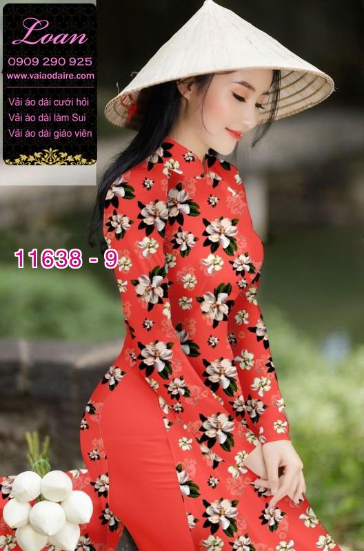 Vải áo dài hoa nhí Vải áo dài hoa nhí