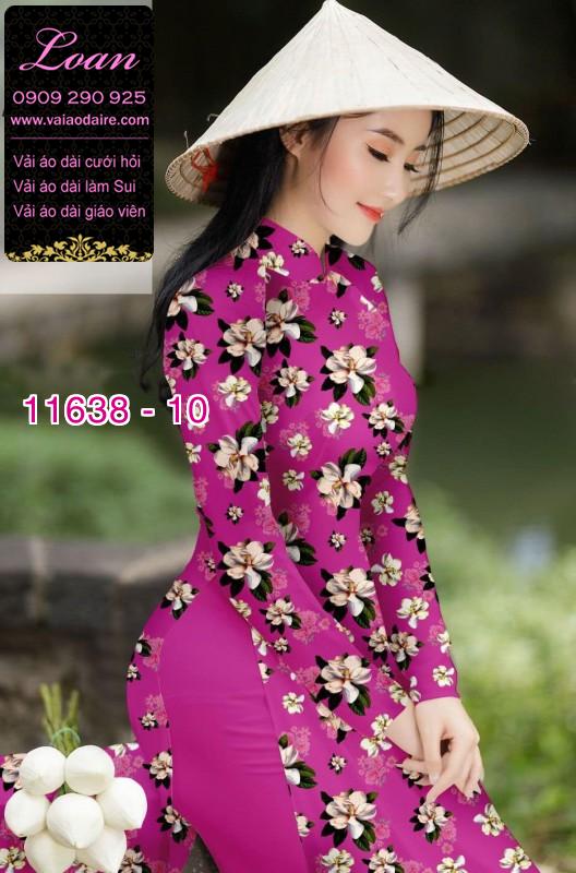 Vải áo dài hoa nhí Vải áo dài hoa nhí