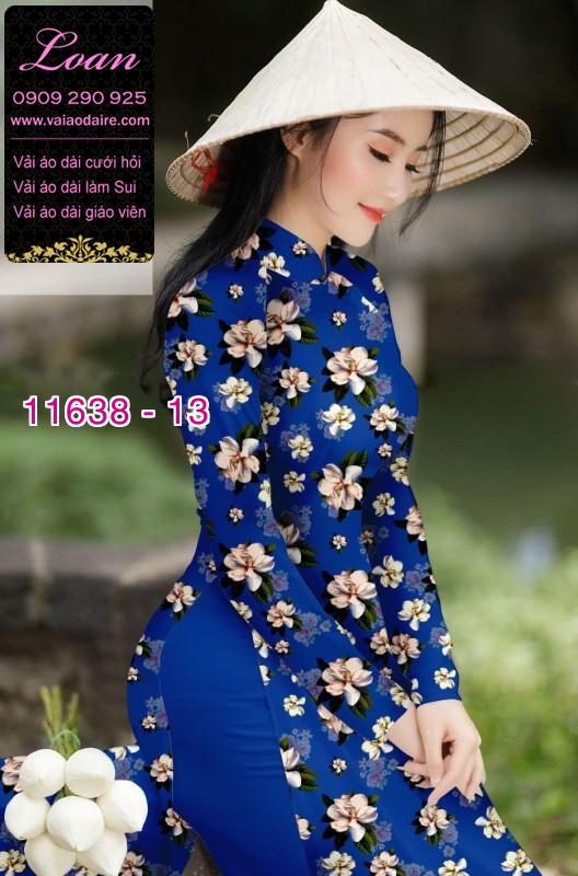 Vải áo dài hoa nhí Vải áo dài hoa nhí