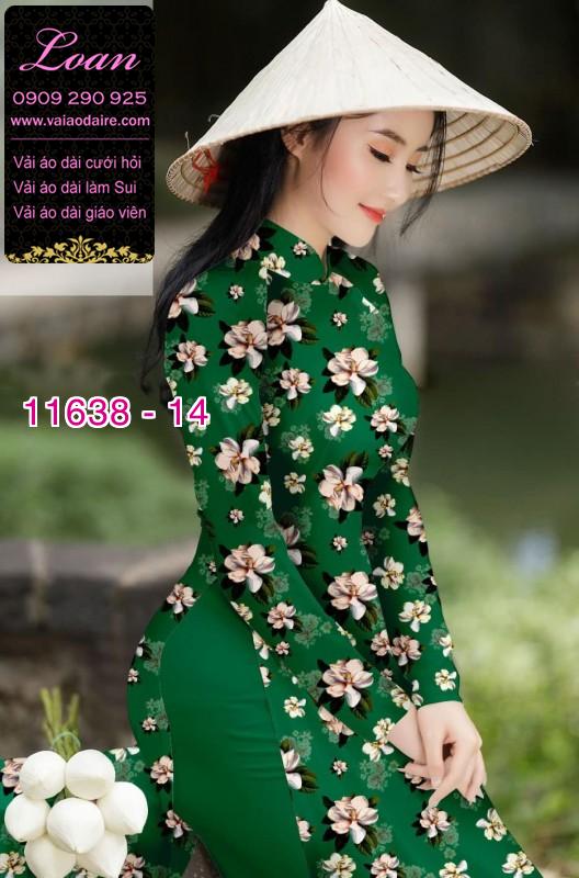 Vải áo dài hoa nhí Vải áo dài hoa nhí