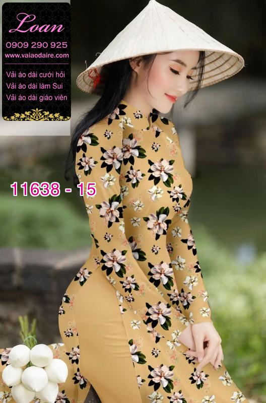 Vải áo dài hoa nhí Vải áo dài hoa nhí