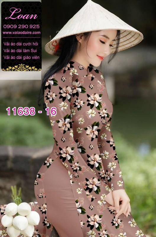 Vải áo dài hoa nhí Vải áo dài hoa nhí