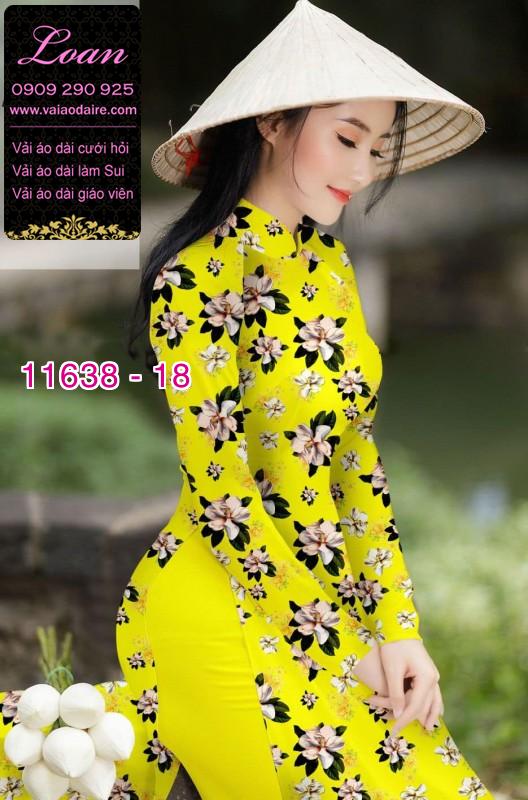 Vải áo dài hoa nhí Vải áo dài hoa nhí