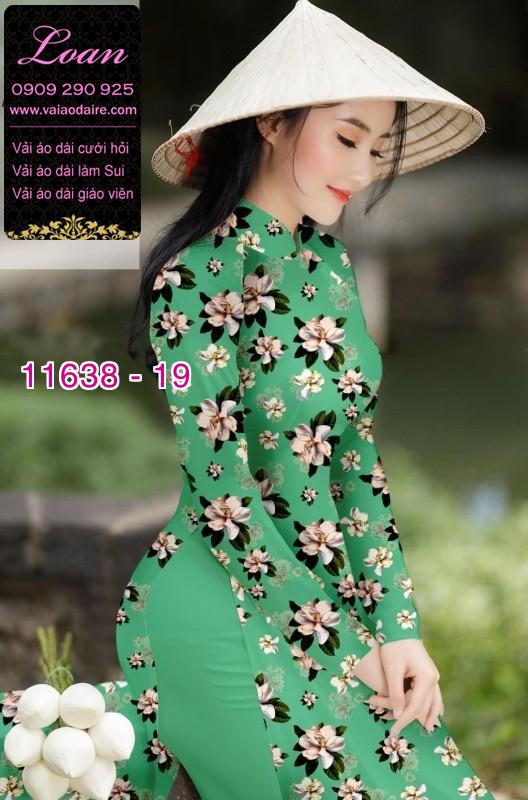 Vải áo dài hoa nhí Vải áo dài hoa nhí