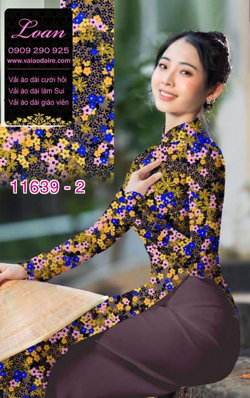 Vải áo dài hoa nhí Vải áo dài hoa nhí