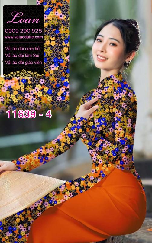 Vải áo dài hoa nhí Vải áo dài hoa nhí