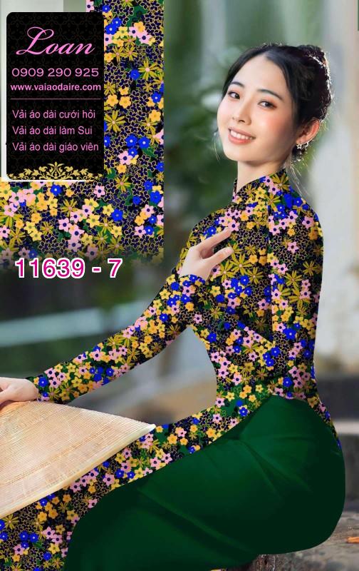Vải áo dài hoa nhí Vải áo dài hoa nhí