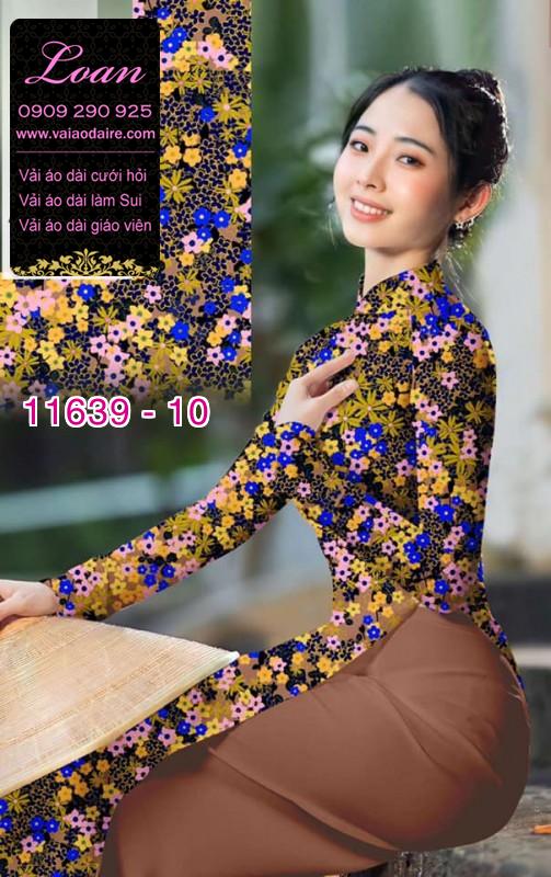 Vải áo dài hoa nhí Vải áo dài hoa nhí
