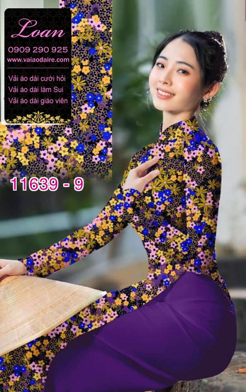 Vải áo dài hoa nhí Vải áo dài hoa nhí