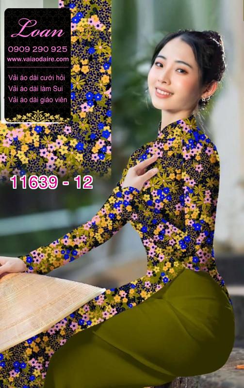 Vải áo dài hoa nhí Vải áo dài hoa nhí