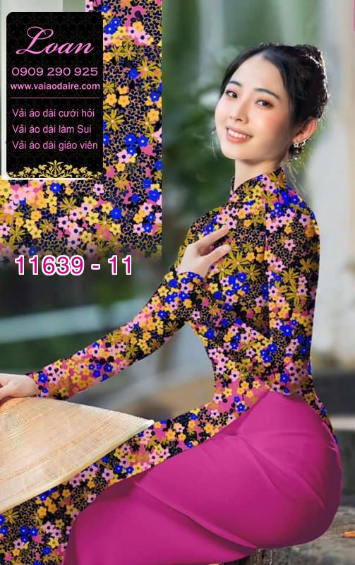 Vải áo dài hoa nhí Vải áo dài hoa nhí