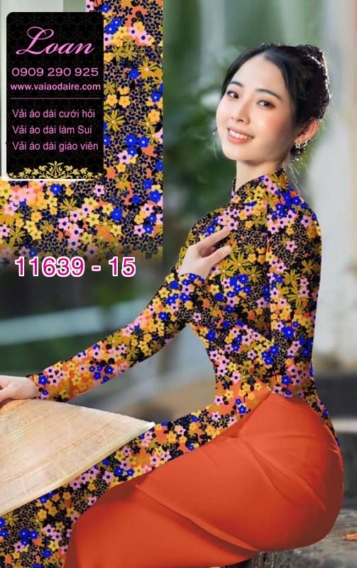 Vải áo dài hoa nhí Vải áo dài hoa nhí
