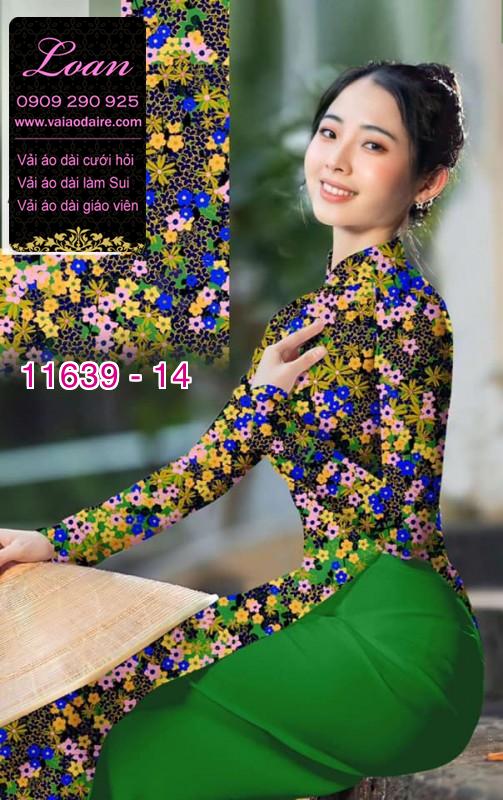Vải áo dài hoa nhí Vải áo dài hoa nhí