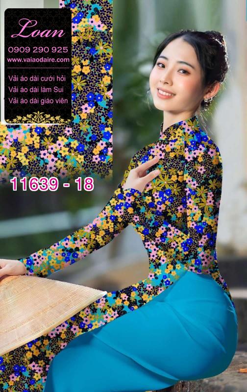 Vải áo dài hoa nhí Vải áo dài hoa nhí