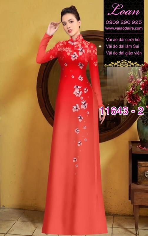 Vải áo dài hoa 3D Vải áo dài hoa 3D