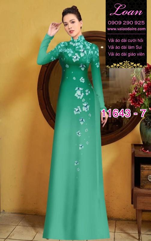 Vải áo dài hoa 3D Vải áo dài hoa 3D