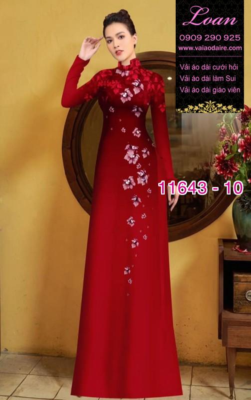 Vải áo dài hoa 3D Vải áo dài hoa 3D