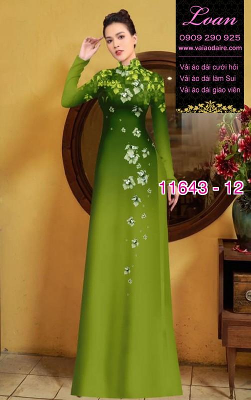 Vải áo dài hoa 3D Vải áo dài hoa 3D