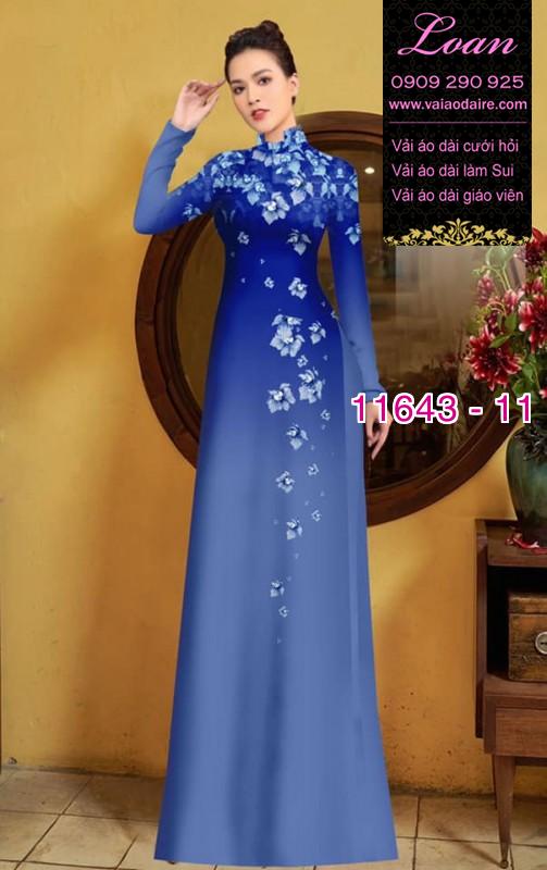 Vải áo dài hoa 3D Vải áo dài hoa 3D