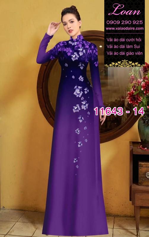 Vải áo dài hoa 3D Vải áo dài hoa 3D