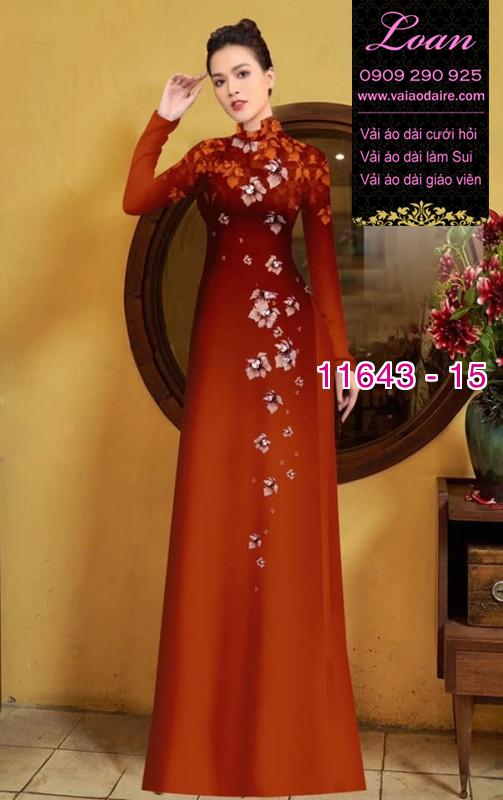 Vải áo dài hoa 3D Vải áo dài hoa 3D