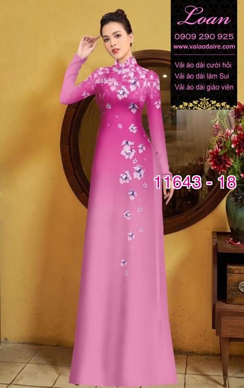 Vải áo dài hoa 3D Vải áo dài hoa 3D
