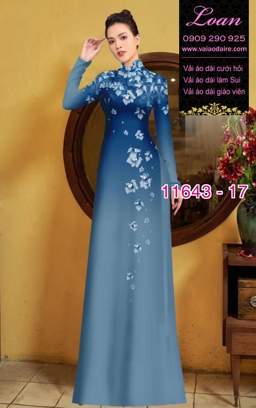 Vải áo dài hoa 3D Vải áo dài hoa 3D