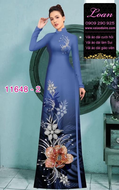 Vải áo dài hoa 3D Vải áo dài hoa 3D