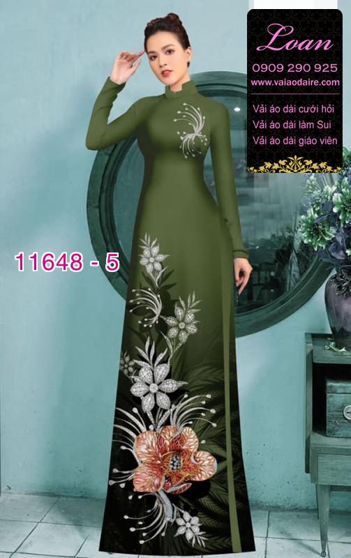 Vải áo dài hoa 3D Vải áo dài hoa 3D