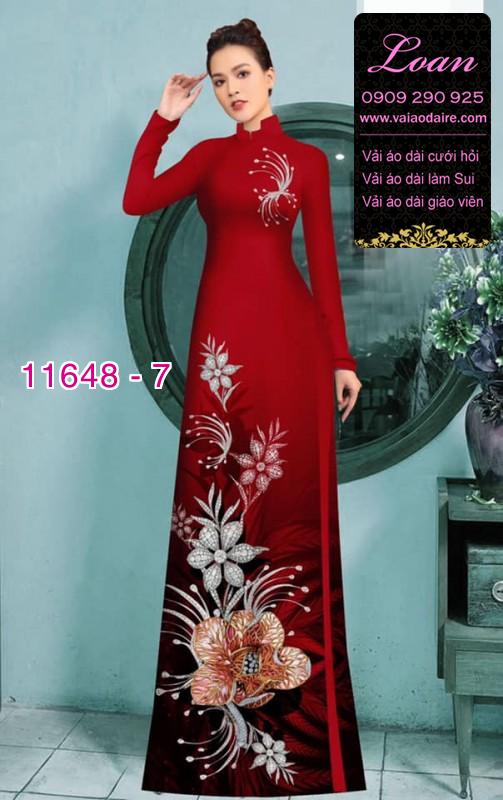 Vải áo dài hoa 3D Vải áo dài hoa 3D