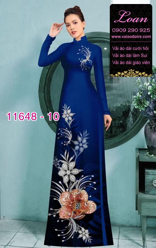 Vải áo dài hoa 3D Vải áo dài hoa 3D