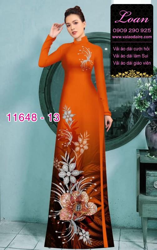 Vải áo dài hoa 3D Vải áo dài hoa 3D