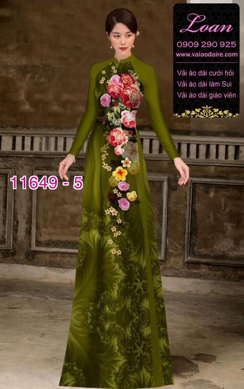 Vải áo dài hoa 3D Vải áo dài hoa 3D