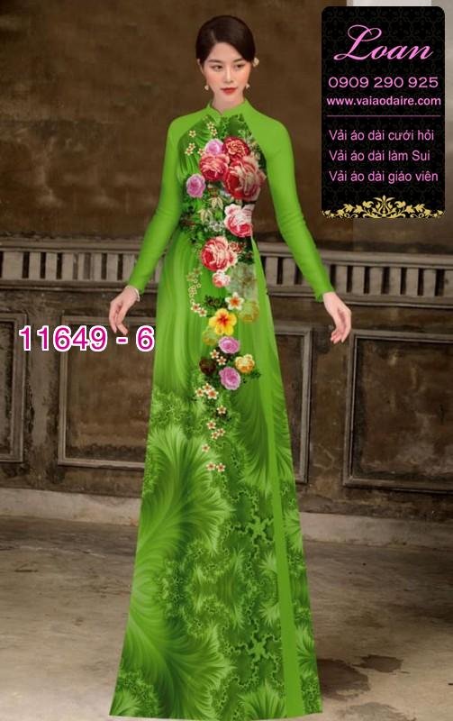 Vải áo dài hoa 3D Vải áo dài hoa 3D