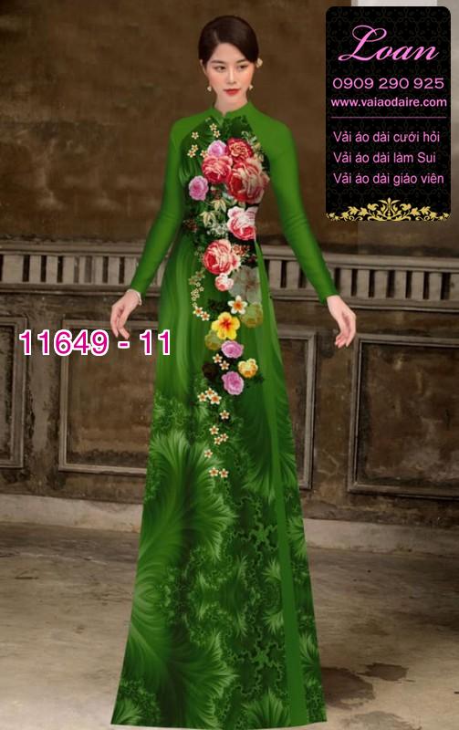 Vải áo dài hoa 3D Vải áo dài hoa 3D