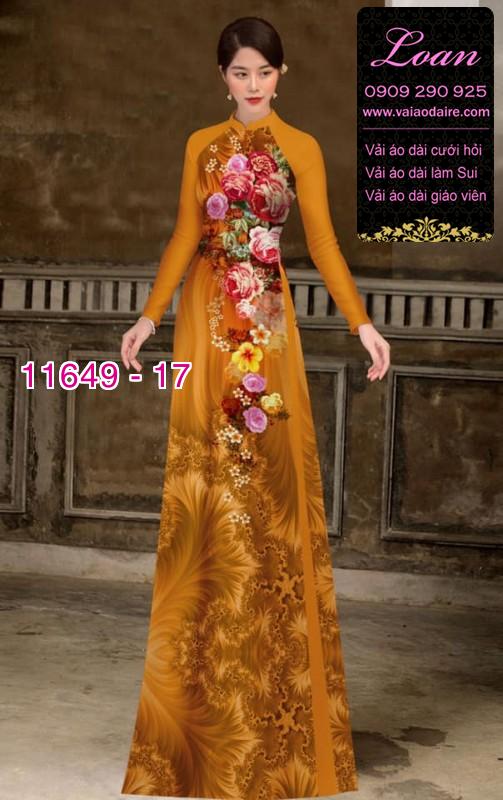 Vải áo dài hoa 3D Vải áo dài hoa 3D
