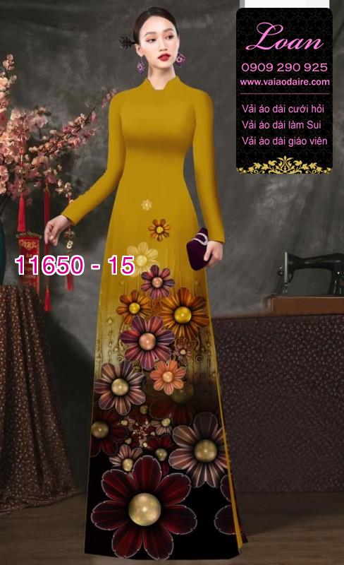 Vải áo dài hoa 3D Vải áo dài hoa 3D
