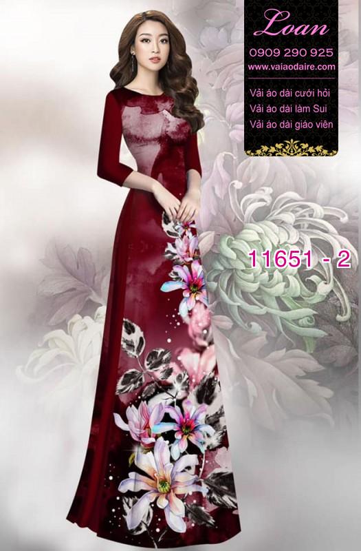 Vải áo dài hoa 3D