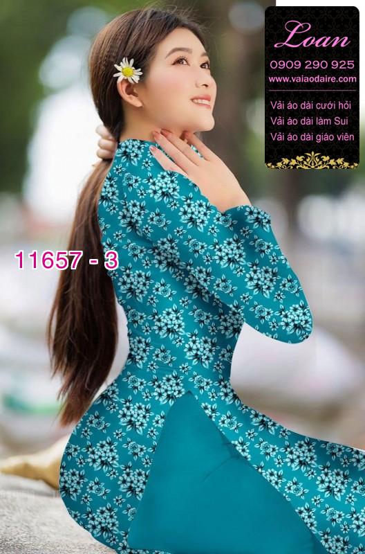 Vải áo dài hoa nhí