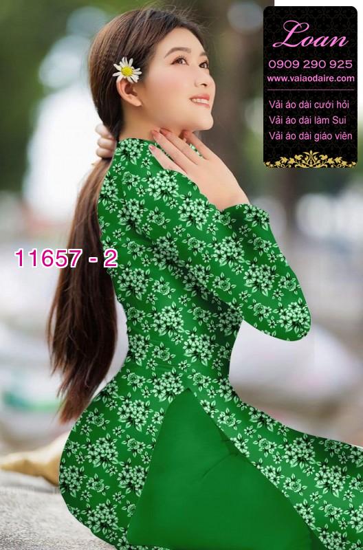 Vải áo dài hoa nhí