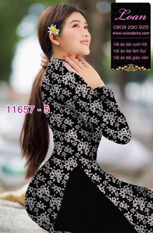Vải áo dài hoa nhí