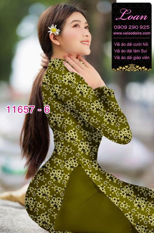 Vải áo dài hoa nhí