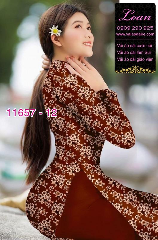Vải áo dài hoa nhí