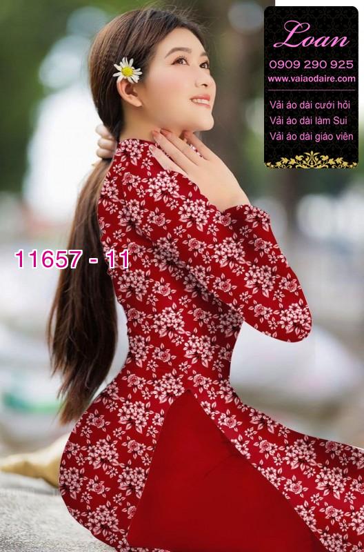 Vải áo dài hoa nhí