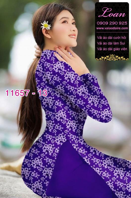 Vải áo dài hoa nhí
