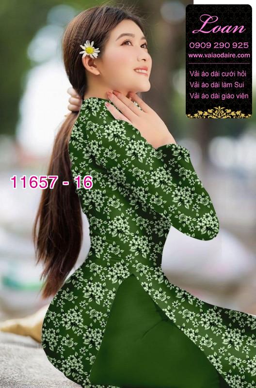 Vải áo dài hoa nhí